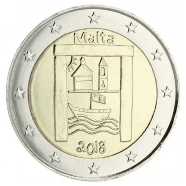 Malta 2018 2 euro proginė moneta - Kultūros paveldas