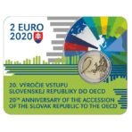 Slovakija 2020 2 euro proginė moneta kortelėje - EBPO (OECD) (BU)