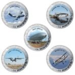 Ispanija 2020 20x1,5 euro kolekcinių spalvotų monetų rinkinys - Aviacijos istorija