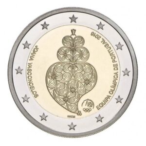Portugalija 2016 2 euro proginė moneta kortelėje - Olimpinės žaidynės Rio de Ženeire (BU)