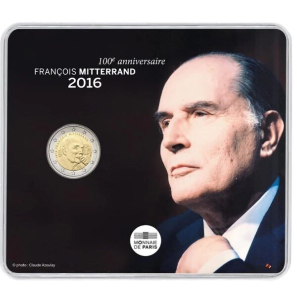 Prancūzija 2016 2 euro proginė moneta kortelėje - Fransua Miterano gimimo 100-metis (BU) Prancūzija 2016 2 euro proginė moneta kortelėje - Fransua Miterano gimimo 100-metis (BU)