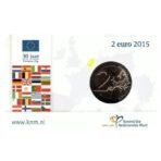 Nyderlandai 2015 2 euro proginė moneta kortelėje - Vėliava (BU)