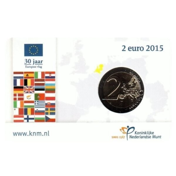 Nyderlandai 2015 2 euro proginė moneta kortelėje - Vėliava (BU) Nyderlandai 2015 2 euro proginė moneta kortelėje - Vėliava (BU)