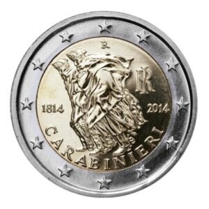 Italija 2014 2 euro proginė moneta - Karabinierių korpuso sukūrimo 200-metis