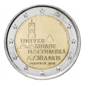 Portugalija 2020 2 euro proginė moneta - Koimbros universiteto įkūrimo 730-metis