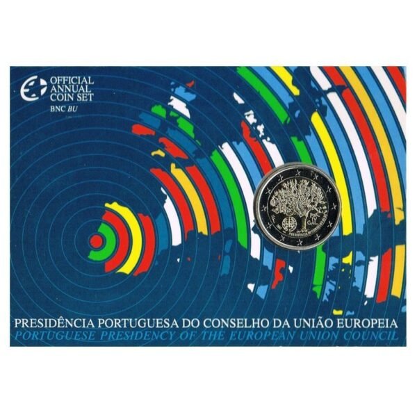 Portugalija 2007 2 euro proginė moneta kortelėje - Pirmininkavimas ES tarybai (BU)