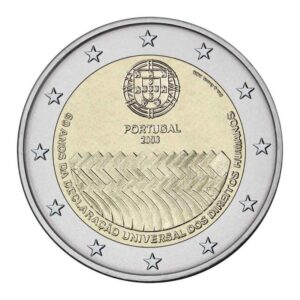 Portugalija 2008 2 euro proginė moneta - Žmogaus teisių deklaracijos 60-metis
