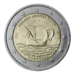 Portugalija 2011 2 euro proginė moneta - Fernao Mendes Pinto gimimo 500-metis
