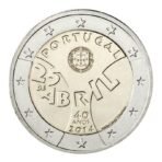 Portugalija 2014 2 euro proginė moneta - Balandžio 25 revoliucijos 40-metis