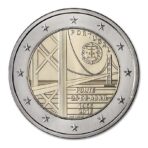 Portugalija 2016 2 euro proginė moneta - Tilto per Tejo upę atidarymo 50-metis
