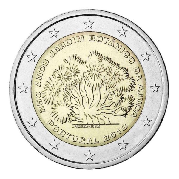 Portugalija 2018 2 euro proginė moneta - Ajuda botanikos sodas