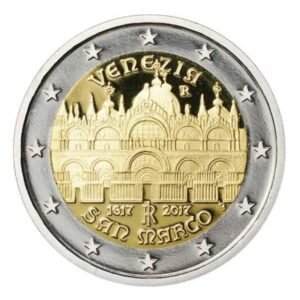 Italija 2017 2 euro proginė moneta - San Marko bazilika Venecijoje