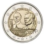 Liuksemburgas 2021 2 euro proginė moneta kortelėje - Didžiojo kunigaikščio Jeano gimimo 100-metis (BU)