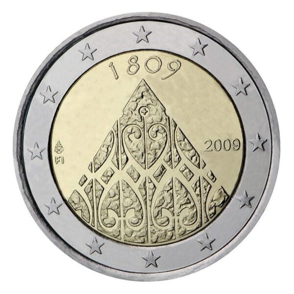 Suomija 2009 2 euro proginė moneta - Suomijos autonomijos 200-metis