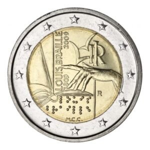 Italija 2009 2 euro proginė moneta - Luiso Brailio gimimo 200-metis