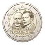 Liuksemburgas 2020 2 euro proginė moneta kortelėje - Princas W. F. Henri (BU)