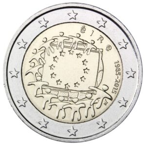 Airija 2015 2 euro proginė moneta - ES vėliava