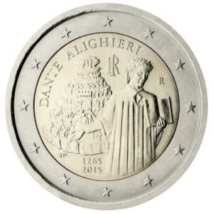 Italija 2015 2 euro proginė moneta - Dante Alighieri gimimo 750-metis
