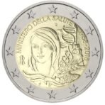 Italija 2018 2 euro proginė moneta - Sveikatos apsaugos ministerijos 60-metis