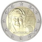 Italija 2020 2 euro proginė moneta - Marija Montesori