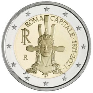 Italija 2021 2 euro proginė moneta - Roma