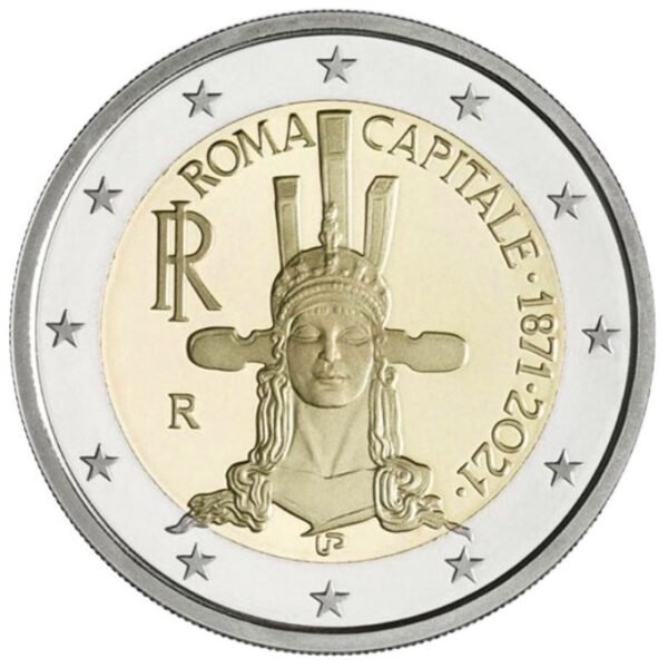Italija 2021 2 euro proginė moneta - Roma