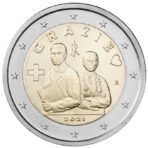 Italija 2021 2 euro proginė moneta - Grazie