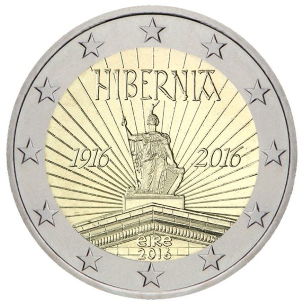 Airija 2016 2 euro proginė moneta kortelėje - Velykų sukilimo 100-metis (BU)