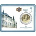 Liuksemburgas 2012 2 euro proginė moneta kortelėje - Didžiojo kunigaikščio Guillaume sutuoktuvės su grafaite de Lannoy (BU)