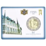 Liuksemburgas 2019 2 euro proginė moneta kortelėje - Didžiosios kunigaikštienės Charlotte karūnavimo 100-metis (BU)