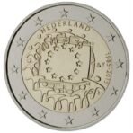 Nyderlandai 2015 2 euro proginė moneta kortelėje - Vėliava (BU)