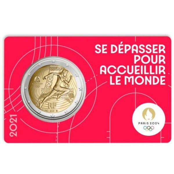 France 2021 2 Euro Commemorative Coin - Paris 2024 Olympics (BU)