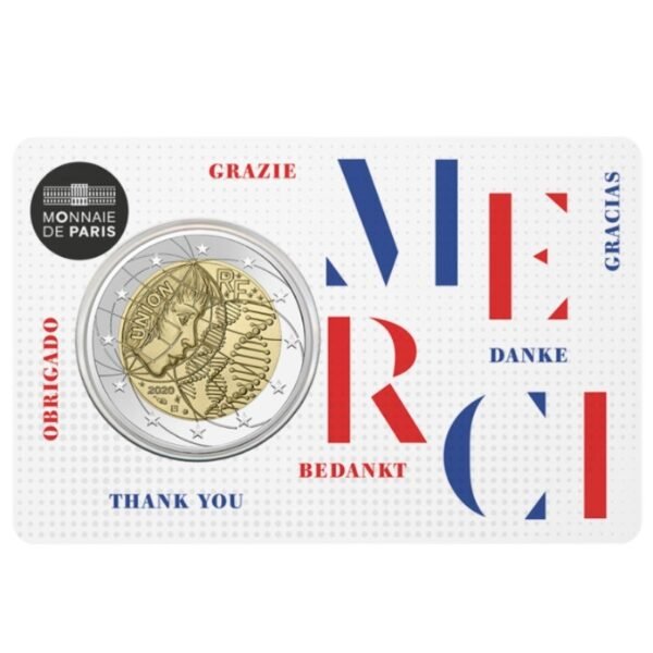 Prancūzija 2020 2 euro proginė moneta - Medicinos tyrimai (BU)