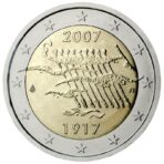 Suomija 2007 2 eurų proginė moneta - Suomijos nepriklausomybės 90-metis