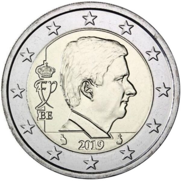 Belgija 2019 2 euro nacionalinė moneta