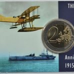 Malta 2015 2 euro commemorative coin in card - First Flight from Malta (BU)