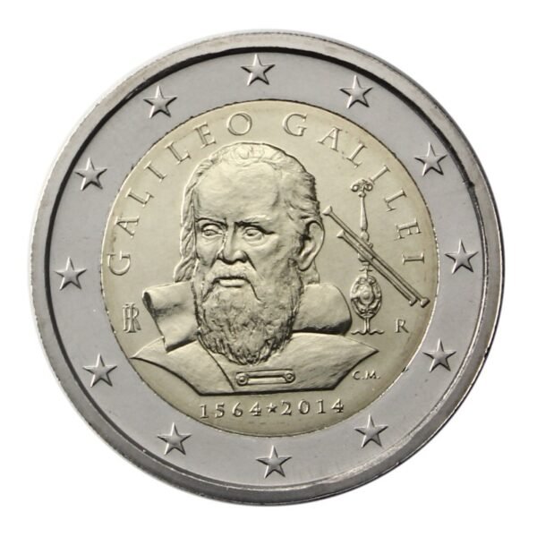 Italy 2 euro 2014 Galileo