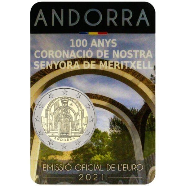 Andora 2021 2 euro proginė moneta kortelėje - Meritxell (BU) Andora 2021 2 euro proginė moneta kortelėje - Meritxell (BU)