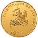 Monakas 2003 100 euro kolekcinė auksinė moneta dėžutėje - Rainier III (PROOF)