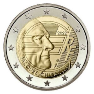 Prancūzija 2022 2 eurai - Jacques Chirac