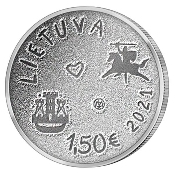 Lietuva 2021 1.5 euro moneta - Jūros šventė