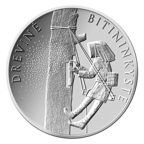 Lietuva 2020 1.5 euro moneta - Drėvinė bitininkystė Lietuva 2020 1.5 euro moneta - Drėvinė bitininkystė