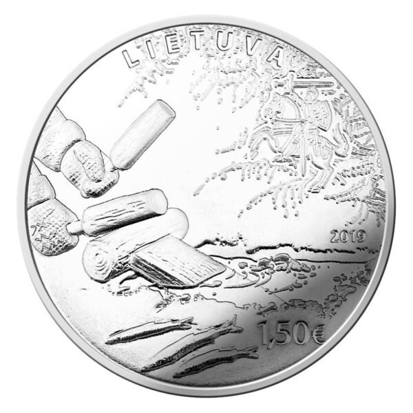 Lietuva 2019 1.5 euro moneta - Stintų žvejyba viliojant Lietuva 2019 1.5 euro moneta - Stintų žvejyba viliojant
