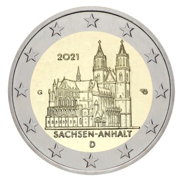 Germany 2021 2 Euro Commemorative Coin - Saxony-Anhalt