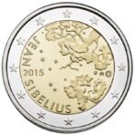 Suomija 2015 2 eurų moneta - Jean Sibelius