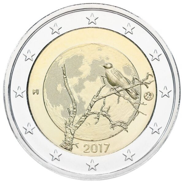 Suomija 2017 2 eurų moneta - Suomijos gamta Suomija 2017 2 eurų moneta - Suomijos gamta