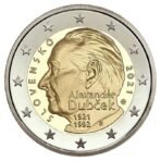 Slovakija 2021 2 euro proginė moneta kortelėje - Alexander Dubček (BU)