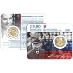 Slovakija 2021 2 euro proginė moneta kortelėje - Alexander Dubček (BU)