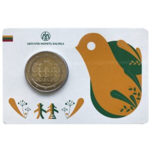Lietuva 2018 2 eurų proginė moneta kortelėje - Dainų šventė (UNC)