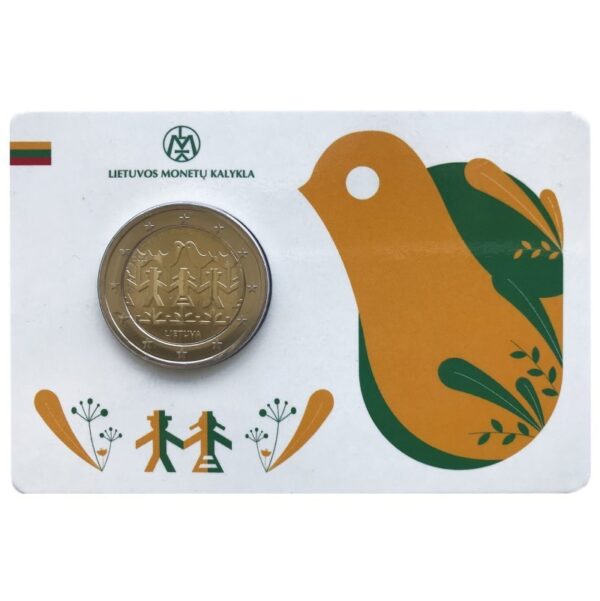 Lietuva 2018 2 eurų proginė moneta kortelėje - Dainų šventė (UNC)